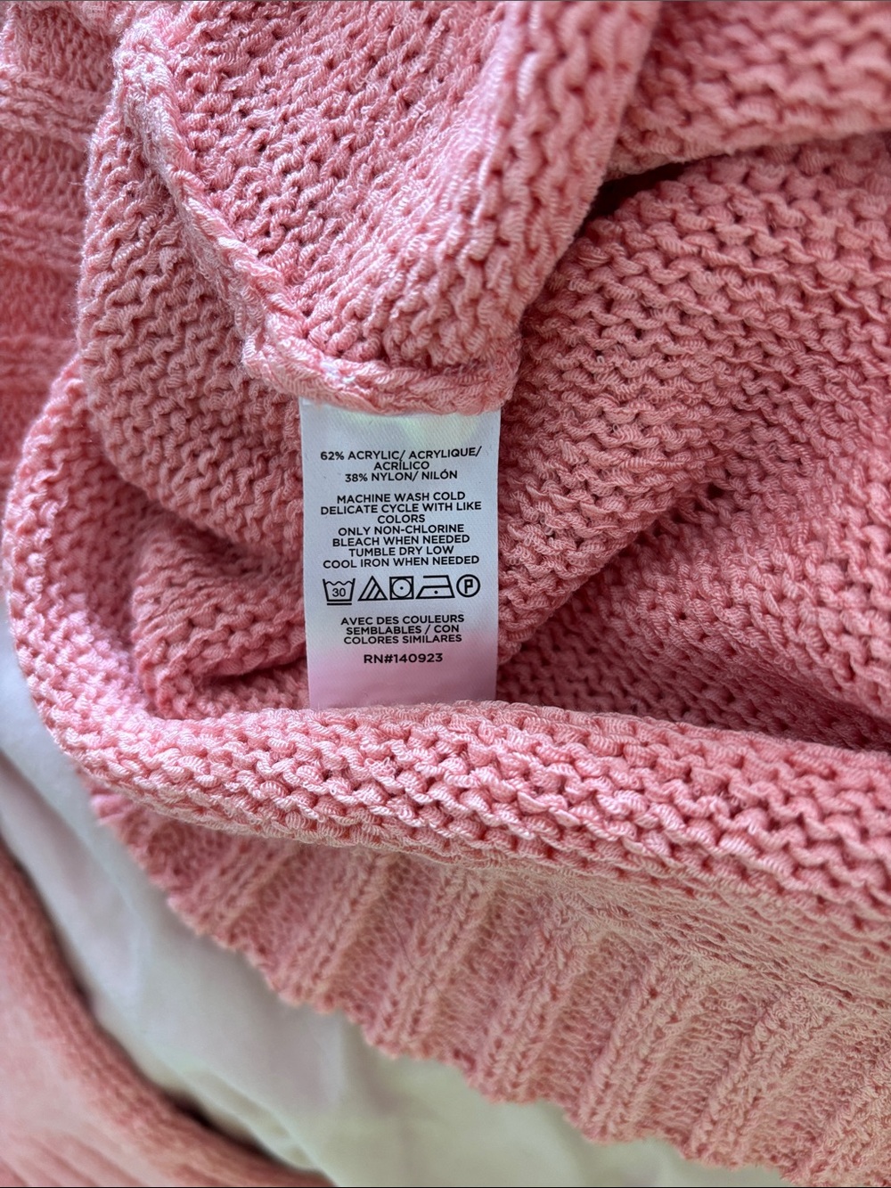LOFT Dusty Rose Button-Front V-Neck Cardigan - Picture 5 of 5